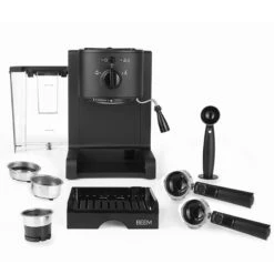 Espresso Perfect Schwarz Matt -Beste Café Geschäft 105204 105204 beem espresso perfect schwarz matt mitzubehoer