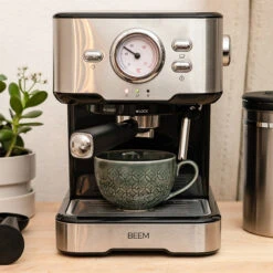 Siebträgermaschine Espresso Select Schwarz Edelstahl -Beste Café Geschäft 105408 105408 beem siebtragermaschine espresso select kueche