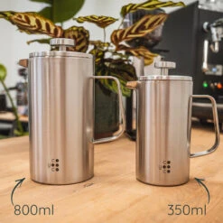 Frenchpress 800 Ml Edelstahl Gebürstet -Beste Café Geschäft 105545 105545 coyooco frenchpress 800ml edelstah gebuerstet 3