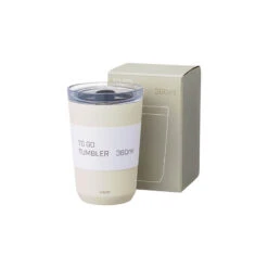Kinto To-Go Tumbler 360 Ml Mit Stöpsel Weiss -Beste Café Geschäft 105565 105565 kinto togotumbler 360ml with plug white 3